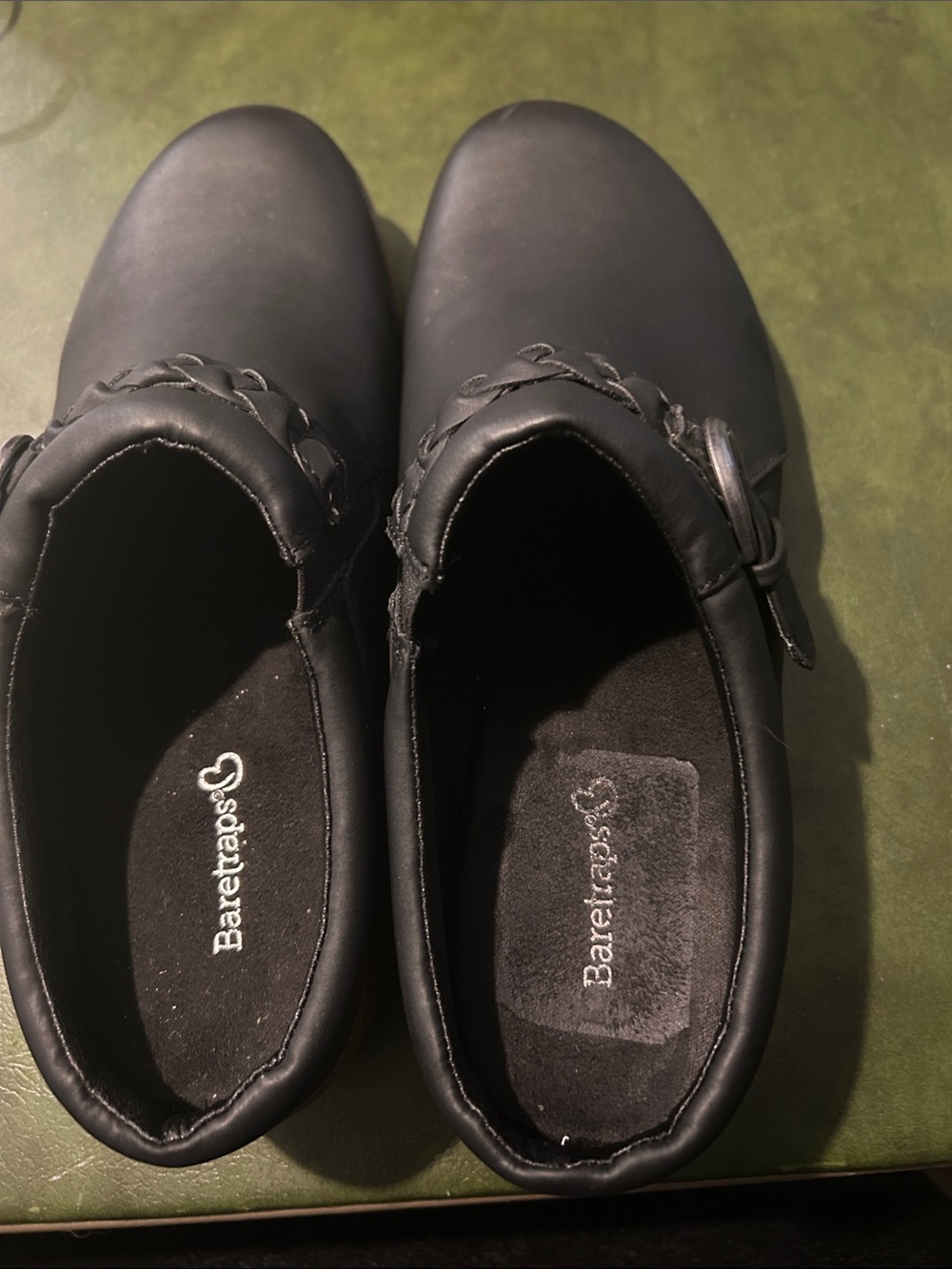 BareTraps Black Braided Strap Slip-Ons